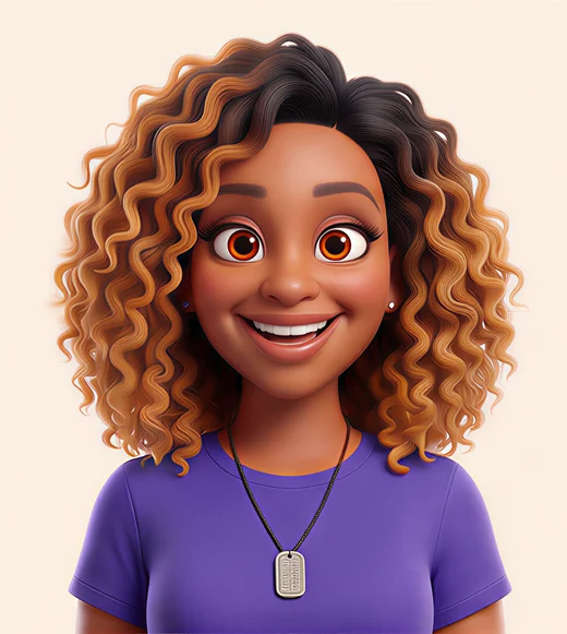 Joyful expression, 3D