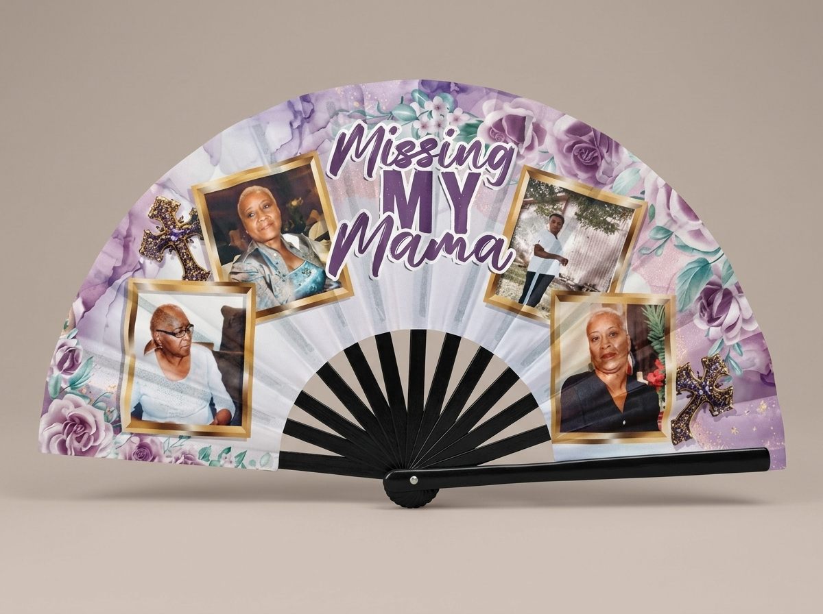 Missing My Mama memorial hand fan by LDD Kreationz